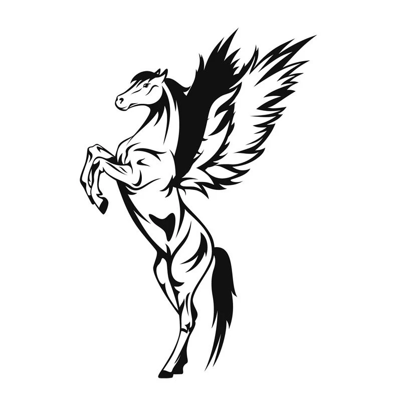 Лидер продаж художественный дизайн настенная виниловая наклейка Pegasus красивая