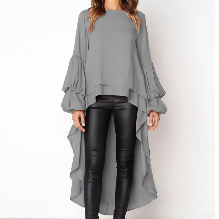 Блузка для девочек повседневная с рукавом фонариком|Блузки| |