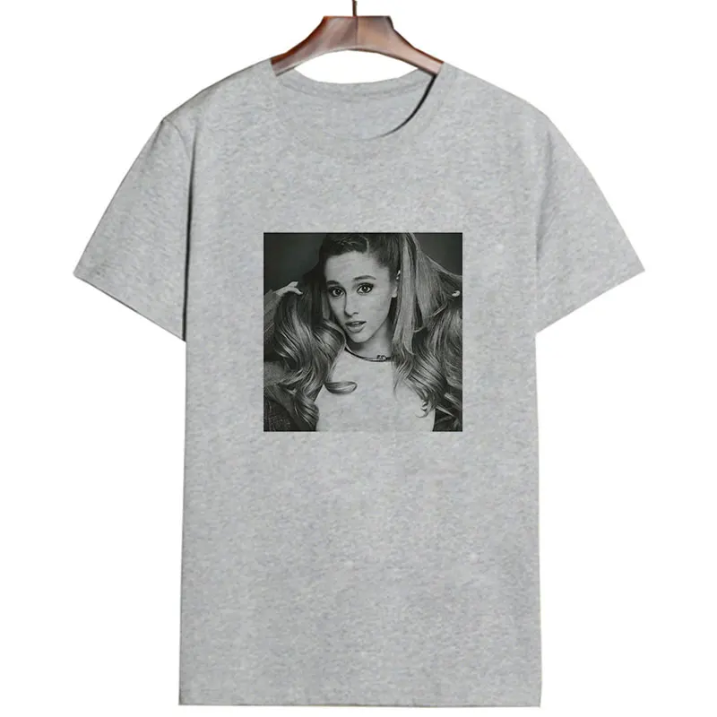 Женская одежда летняя новая футболка Ariana Grande модная хипстерская футболка для отдыха Harajuku Эстетическая уличная женская футболка