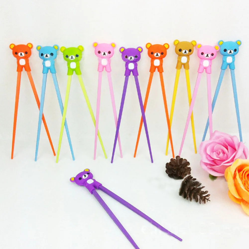 1 пара милый медведь детский помощник для обучения забавный подарок игрушка