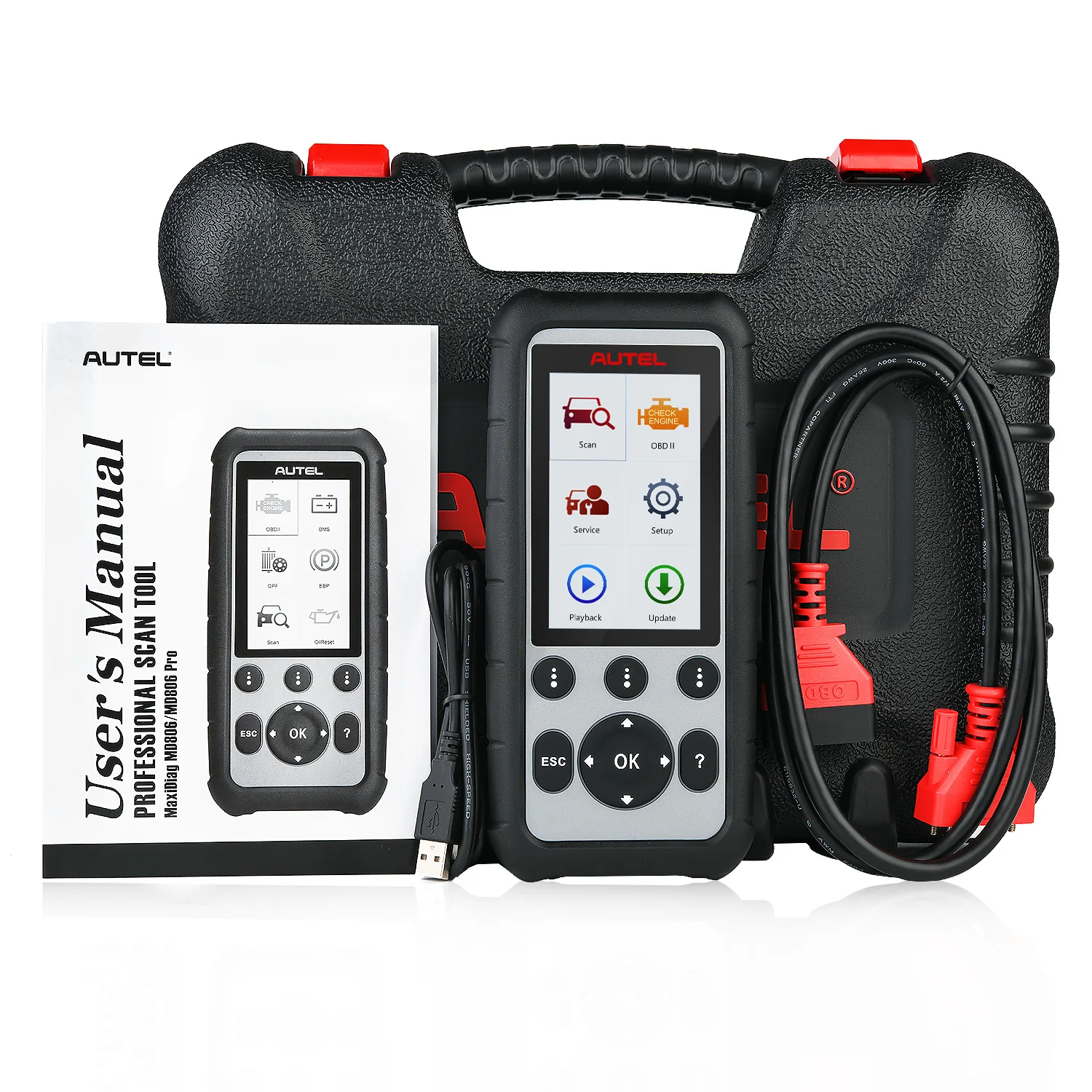 Autel MaxiDiag MD806 obd2 автомобильный сканер диагностический инструмент для автомобиля