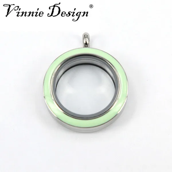 Винни дизайн ювелирных изделий 25 мм эмаль лицо стеклянный медальон из