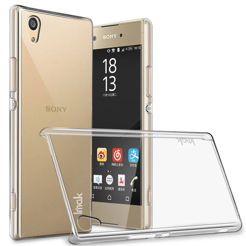 IMAK Crystal чехол II Ультра тонкий прозрачный ПК Жесткий Чехол для sony Xperia XA1 Ultra G3221 G3223