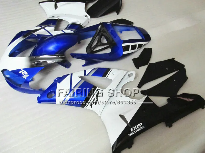 Комплект обтекателей P6RV для YAMAHA YZF R1 YZF1000 98 99 инъекция мотоцикла темно синие белые