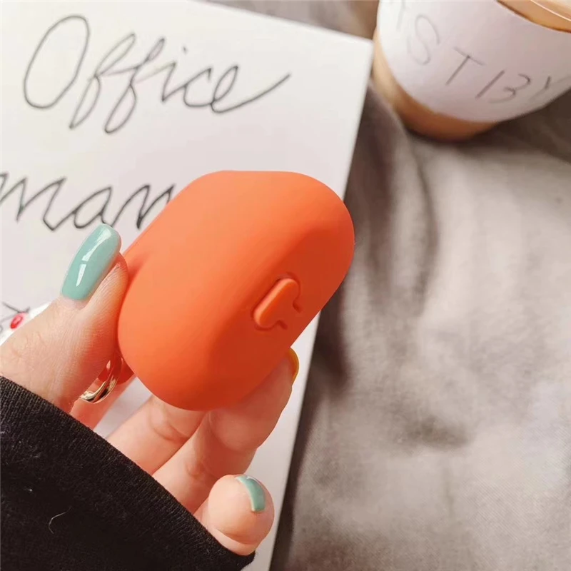 Сплошной цвет милый для AirPod earpod apple силиконовый i10 i12 i9s tws гарнитура наушники 2 чехол силиконовый наушник защитный чехол