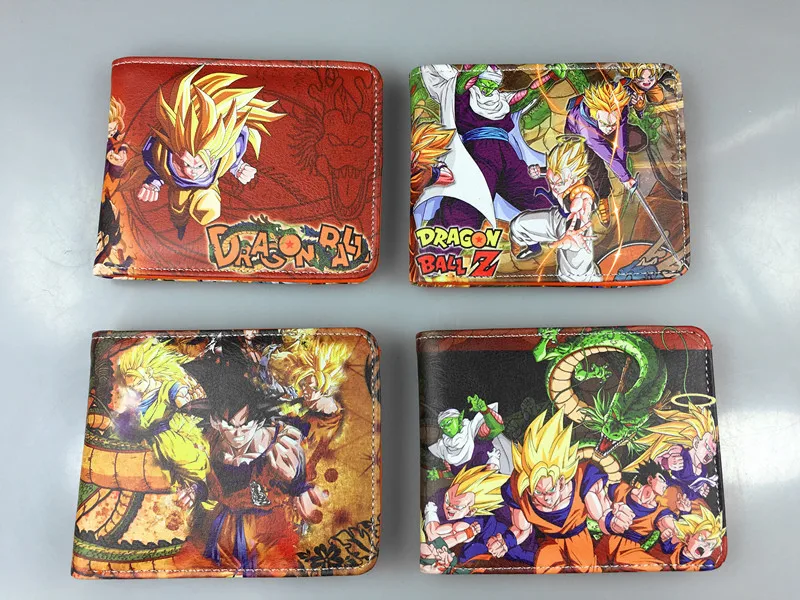 Горячая новинка аниме-кошелек мультфильм Dragon Ball кошельки carteira анимация держатель карты сумки подарок для мужчин дети кожаный короткий кошелек