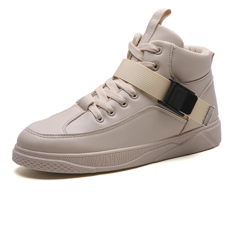 Кроссовки мужские высокие Вулканизированная подошва Повседневная Удобная обувь