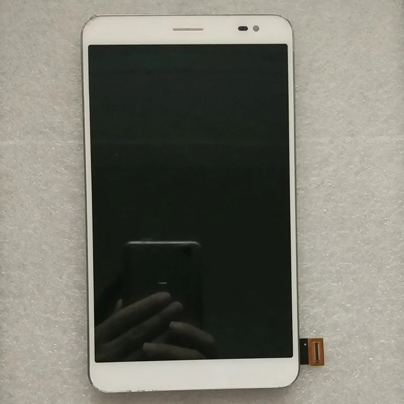 Белый/золотистый + рамка для Huawei MediaPad X2 Honor GEM-702L ЖК-дисплей с сенсорным экраном и