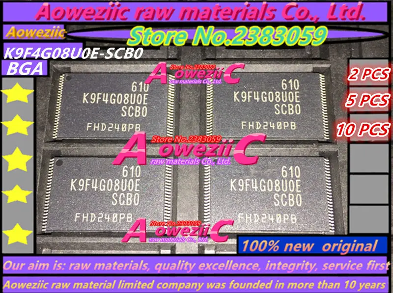 

Aoweziic 100% Новый оригинальный K9F4G08U0E-SCB0 K9F4G08U0E-SCBO 4G флэш-память чип K9F4G08U0E