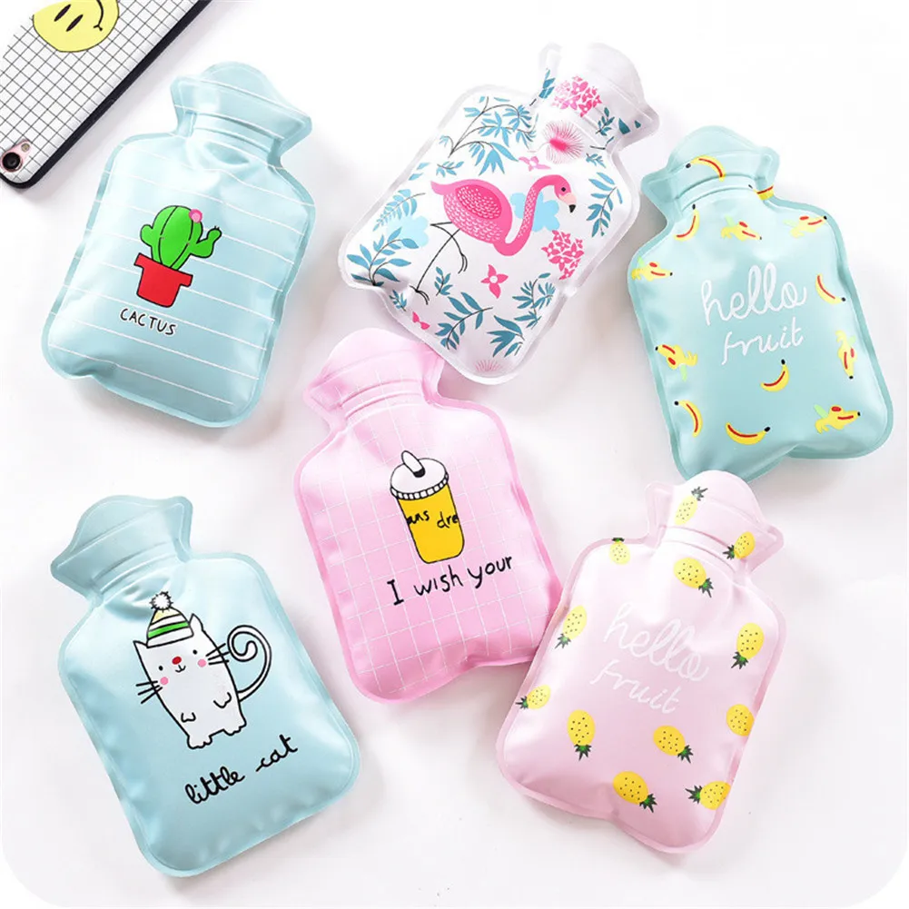 

1Pc Lovely Cartoon Hand Po Warm Water Bottle Mini Hot Water Bottles Portable Hand Warmer Girls Pocket Hand Feet Hot Water Bags