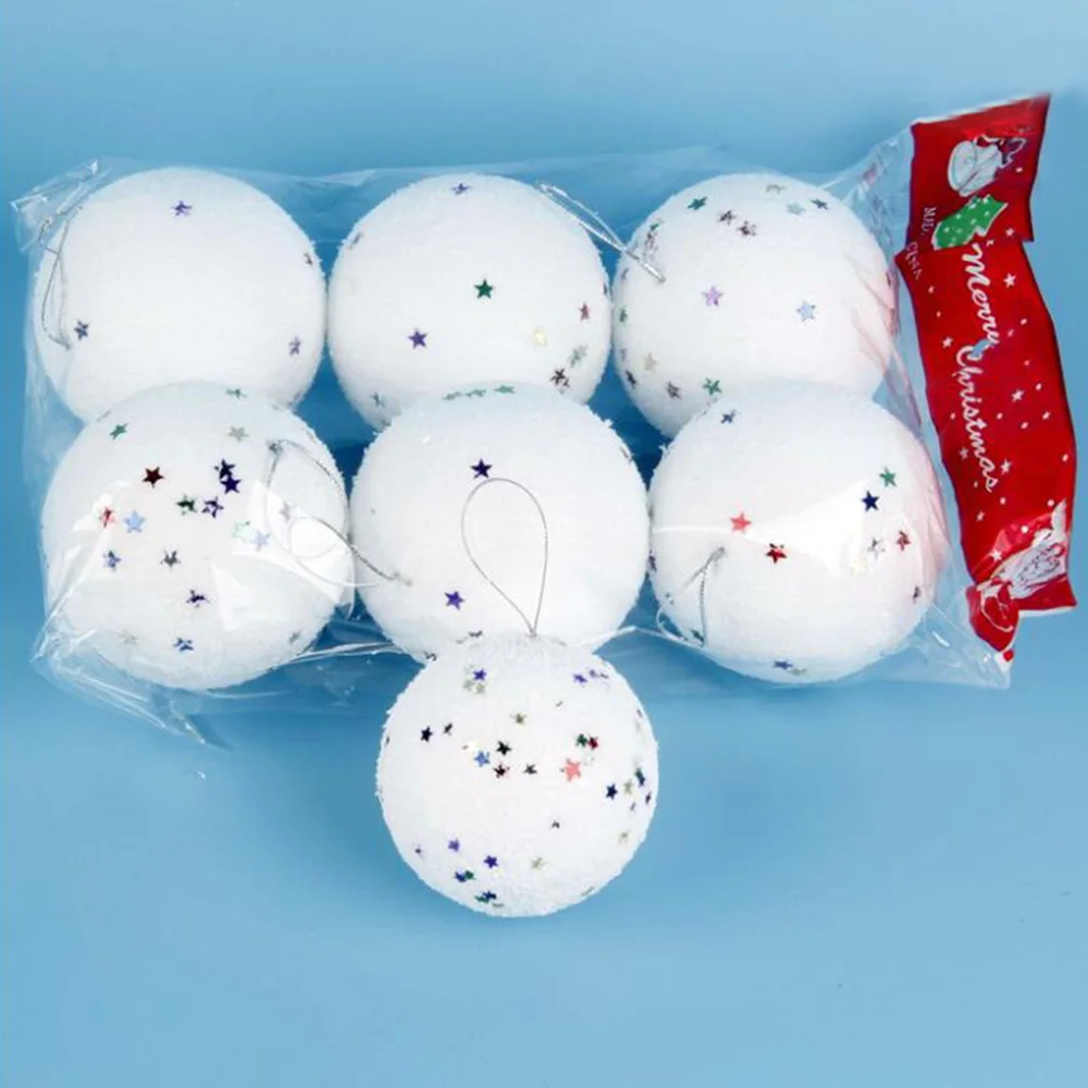 6 шт./лот Рождественская звезда на широкой полоске пенополистирола EPS безделушка