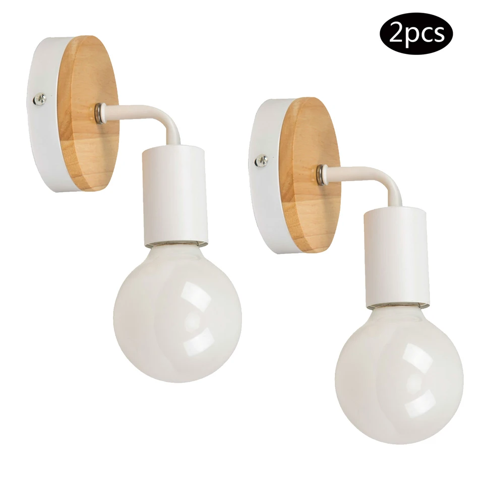 Минималистичный деревянный декоративный светодиодный настенный светильник