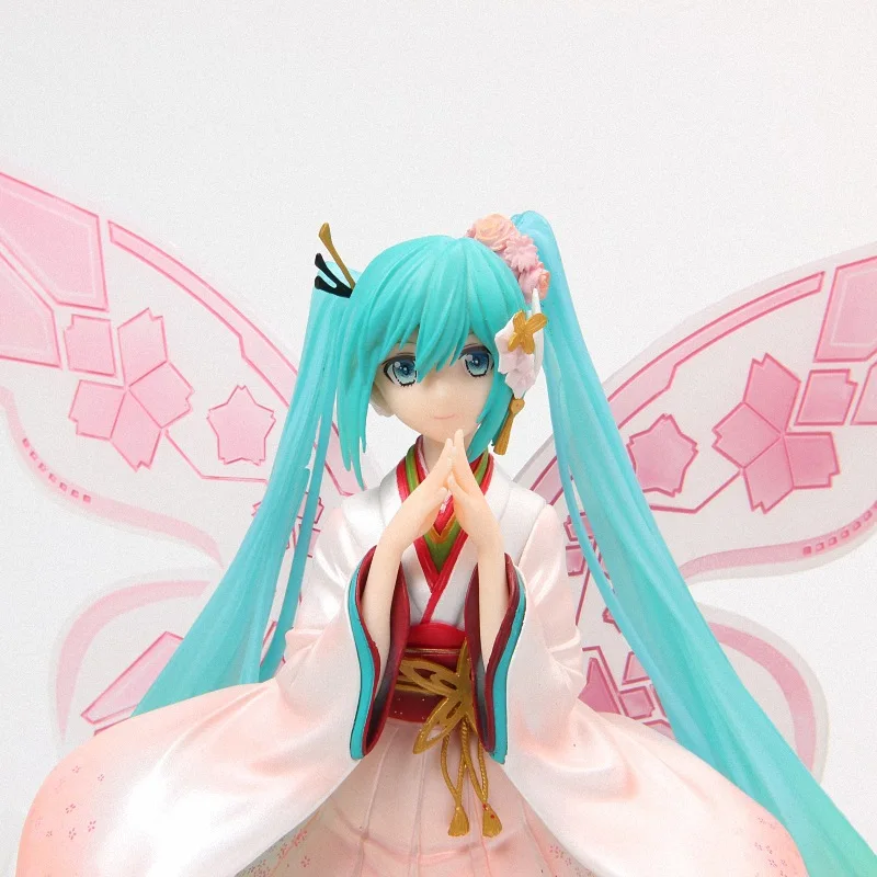 2019 новый 20 см гонки 2017 Мику хацуне Miku GT Ver. Сказочный Ангел Бабочка ПВХ фигурка от