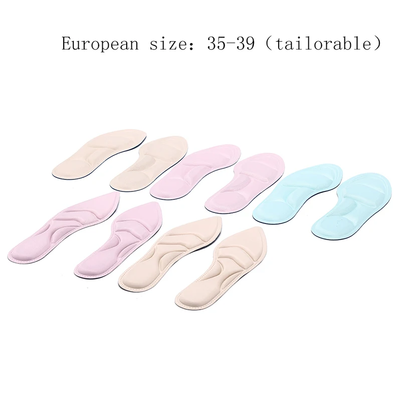 

Ladies Feet Care Massage High Heels DIY Sponge 3D Shoe Insoles Pads Cutting