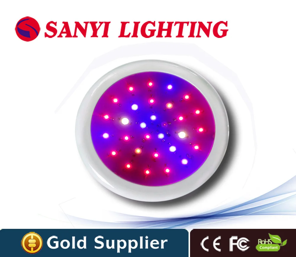 Светодиодный мини светильник для выращивания растений 90 Вт ufo красный 630nm синий