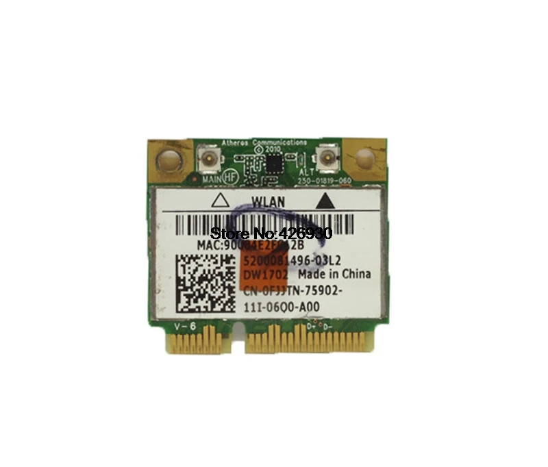 Ноутбук Беспроводной Wi Fi карты для DELL V13 V130 N5110 N5010 Inspiron One 2320 DW1702 0 fjjtn AR5B195 150 м Bluetooth 3