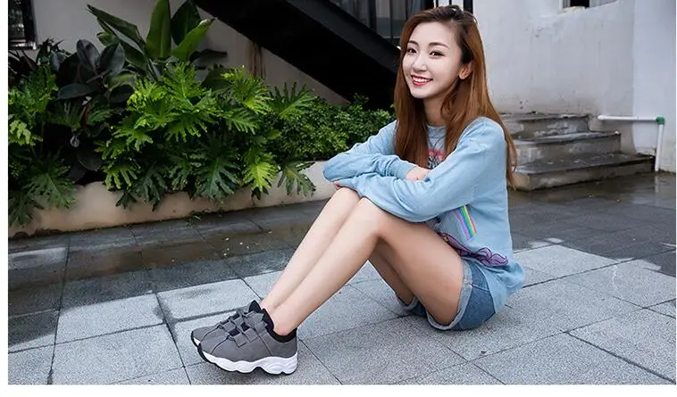 Zapatos mujer; женская повседневная обувь; сезон весна-осень; удобная обувь на платформе; женские кроссовки; chaussure femme; c638