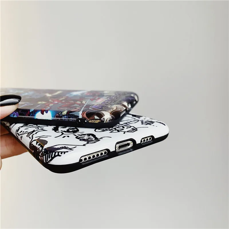 Крутой Marvel Мстители Железный человек Капитан Америка Супергерой чехол для iPhone X XS MAX XR 10 8 7 6 6S Plus Etui Fundas