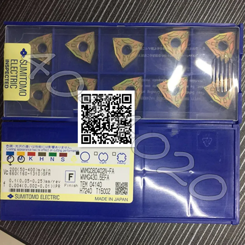 

WNMG080402N-FA T1500A 10pcs/box Sumitomo New original Carbide blade