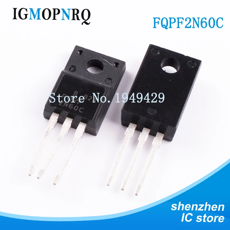 10 шт./лот FQPF2N60C TO-220 2N60C 2N60 MOSFET 600V N-Channel Advance Q-FET New | Электронные компоненты и