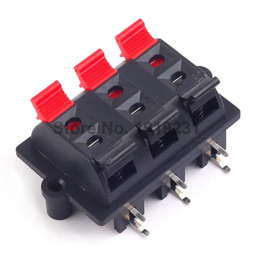 5 шт. двухрядные 6 позиций (боковая/изогнутая ножка) разъем нажимной пружинная