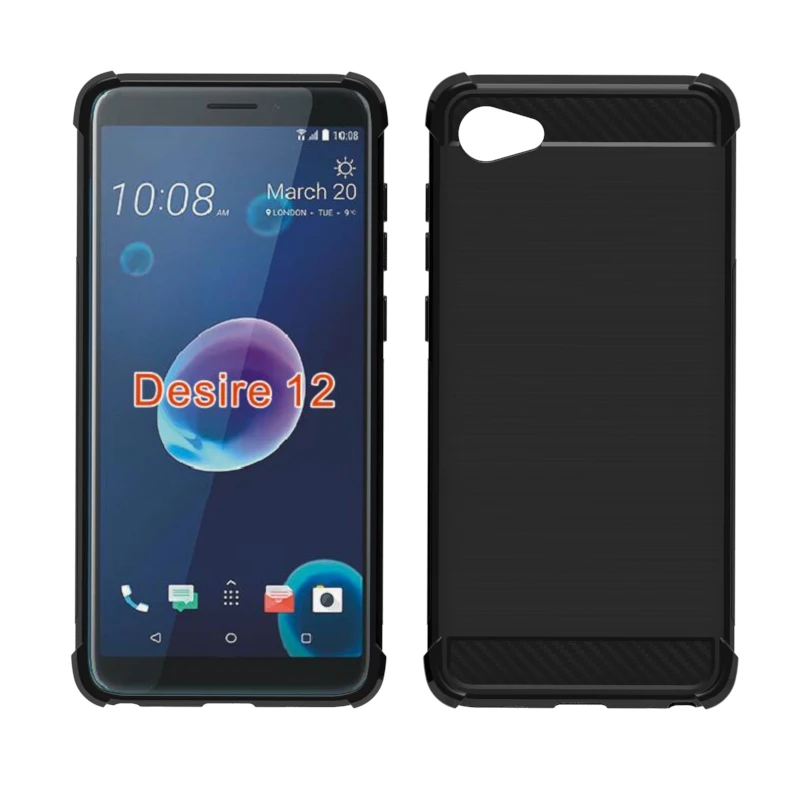Бренд gligle противоударный умный Мягкий ТПУ чехол для htc Desire 12