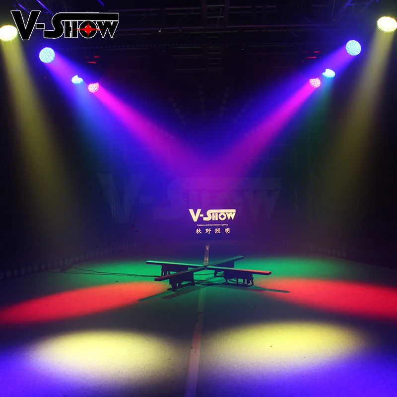 Vshow 2 шт. AURA 19x15 Вт RGBW 4 в 1 светодиодный луч моющийся движущийся головной свет с