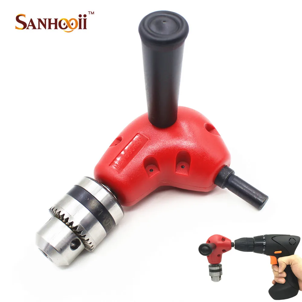 Удлинитель для дрели с прямым углом 90 градусов переходник круглой головкой 10 мм