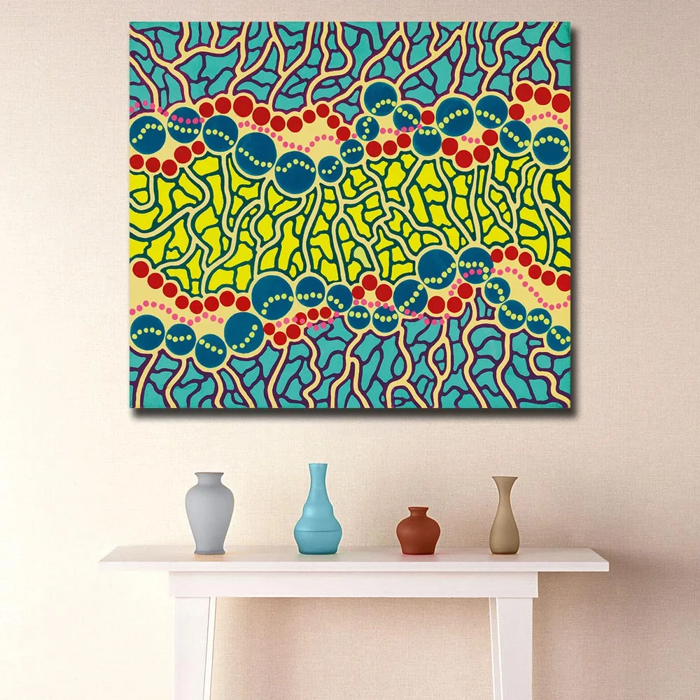 Модное настенное искусство кусама яй канал Амстердам картина для гостиной