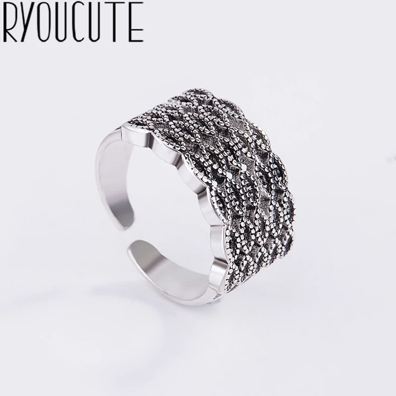 Женское кольцо с кубическим цирконием Joyas De Plata Anillos регулируемое серебряного
