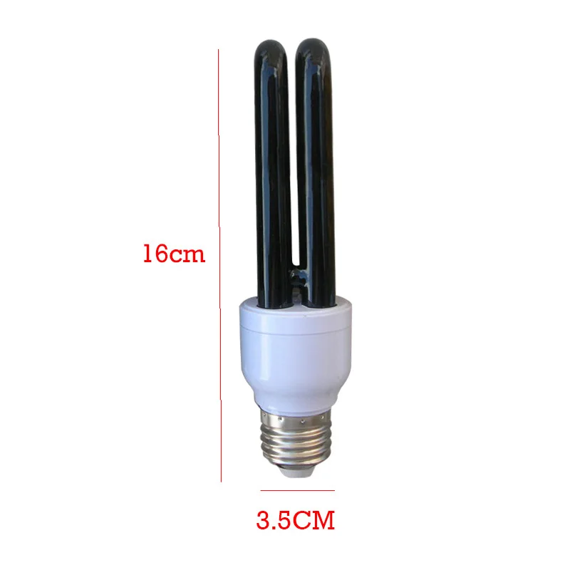 220V УФ 365nm насекомых черный светильник E27 20 Вт солнечной энергии бактерицидные