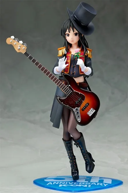 Аниме 22 см Акияма фигурка Мио игрушка модель мультфильм сильнее K-ON 5-й юбилей