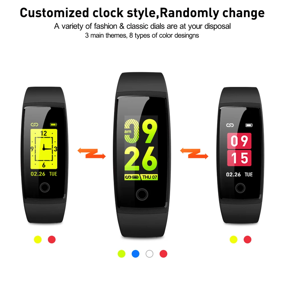 Отель Riversong волна BP Pro Smart часы 0 96 ''OLED Bluetooth 4 браслет здоровья Браслет