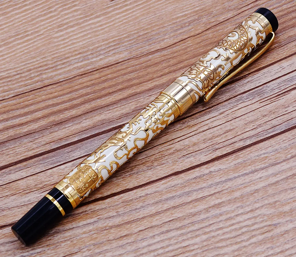 Jinhao 5000 винтажная Роскошная искусственная резьба по текстуре дракона ручка с