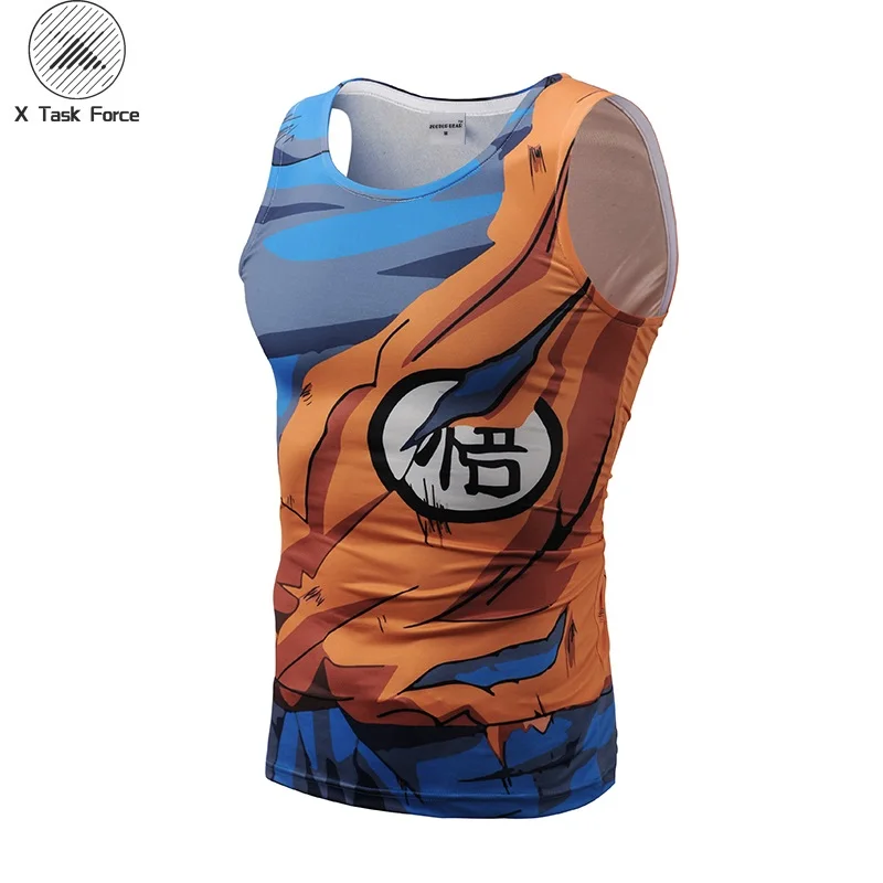 BX020 Топы на бретелях, мужские Мультяшные майки, Супер saiyan Dragon Ball, майки для фитнеса, майки, жилет, Повседневный пуловер, бодибилдинг, SizeS-3XL - Цвет: BX020