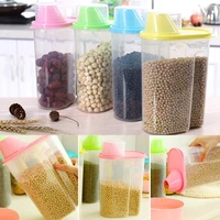 10pcs dried food cereal flour pasta food storage dispenser rice container sealed box 1 9l hxp001