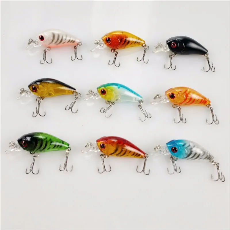 1 шт. 4 5 см г пластиковые рыболовные приманки crankbait жесткая рукоятка Приманка Minnow