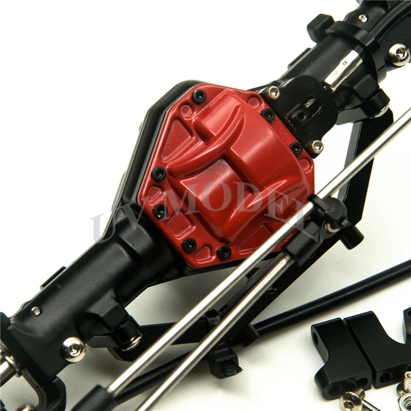 1:10 RC Car Parts Front Axle With Lock High Quality Alloy Red For Crawler AXIAL SCX10 CC01 F350 | Игрушки и хобби