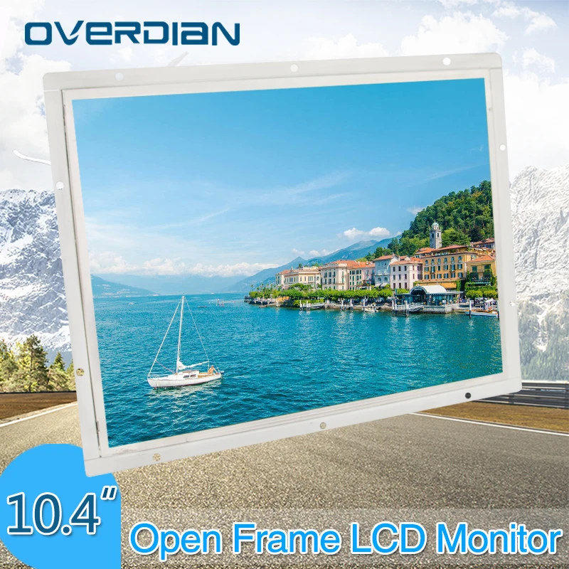 10/10. 4 &quotпромышленный ЖК монитор VGA/USB/HDMI интерфейс белый открытая рамка