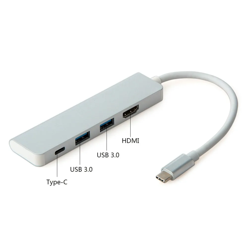 4 в 1 Тип C концентратор для MacBook хаб USB компьютер периферийные устройства usb type C HDMI для MacBook Pro Air