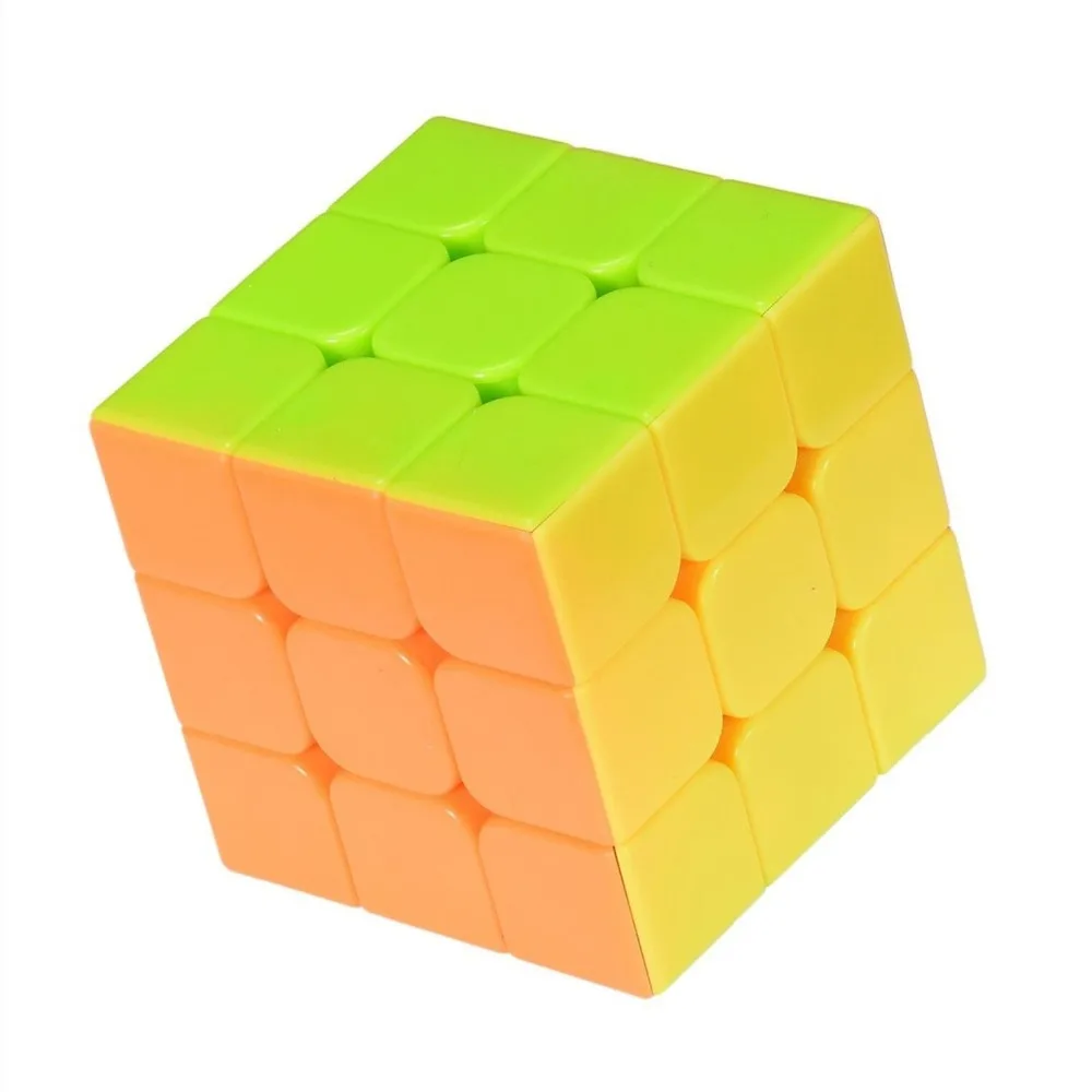 YJ Stickerless Yulong Plus 3x3x3 скоростной магический куб головоломка твист Высокая Яркая