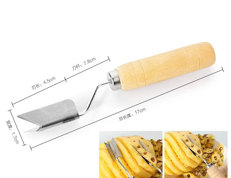 Buy New Creative 1pcs Pineapple Slicer Stainless Steel Eye Peeler Seed Remover Knife Fruit Tools on