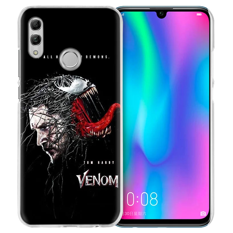 Чехол Marvel Super Hero Venom для huawei Honor 8X Y9 9 10 Lite Play 8C 8S 8A Pro V20 20i 10i Y6 Y7 жесткий чехол для телефона из поликарбоната