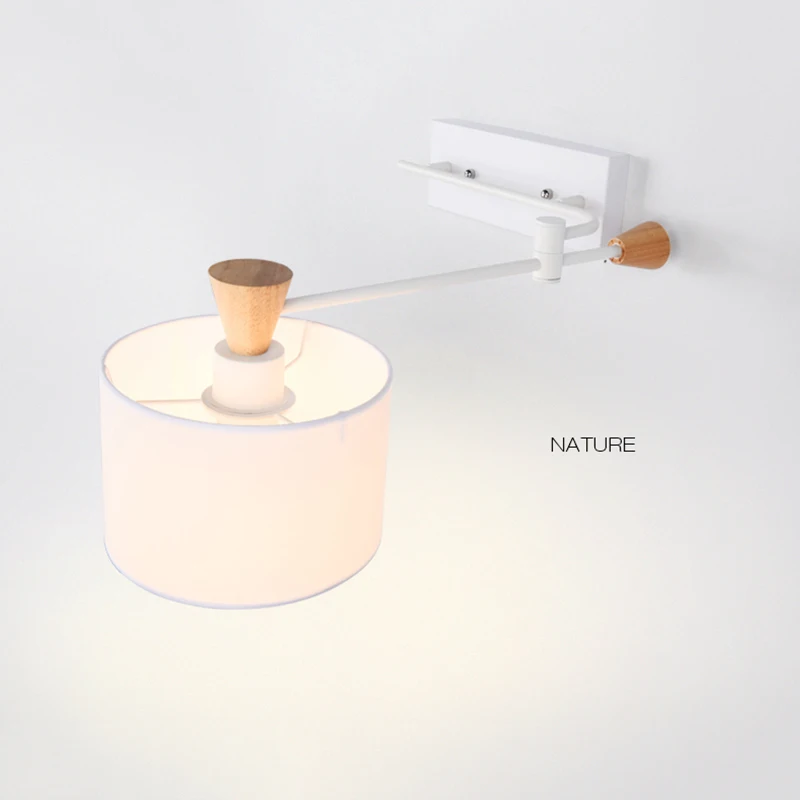 Современный короткий прикроватный настенный светильник для гостиной спальни