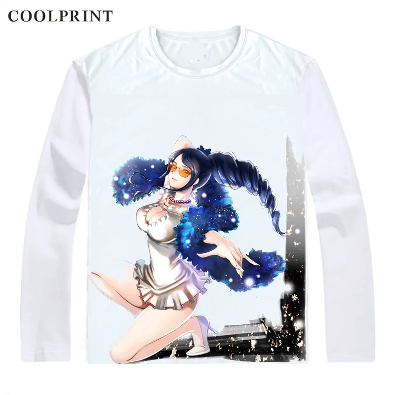 Style 6 Цельнокроеные футболки с принтом COOLPRINT футболки с длинными рукавами Аниме Манга Ван пису соломенная шляпа Пираты Нико Робин дьявол ребенок Нико Робин футболка - Цвет: Style 6