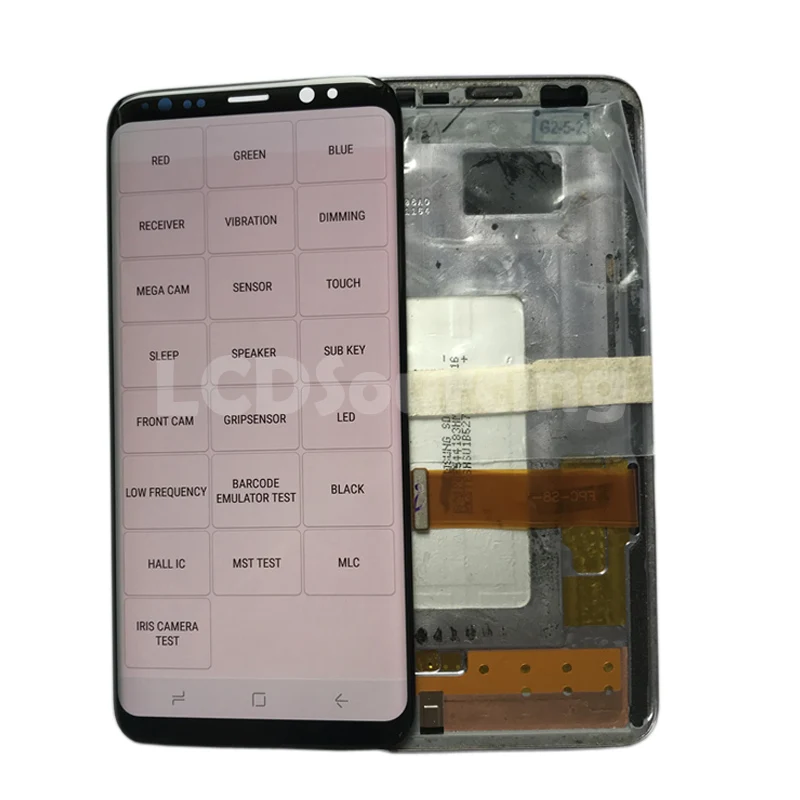 AMOLED красная горящая Тень для samsung Galaxy S8 lcd G950 G950F S8 Plus дисплей G955 G955F кодирующий преобразователь сенсорного экрана в сборе Замена