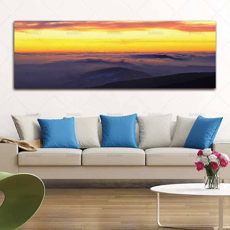 Картина изображение на стене Художественная печать облако Холст Плакаты