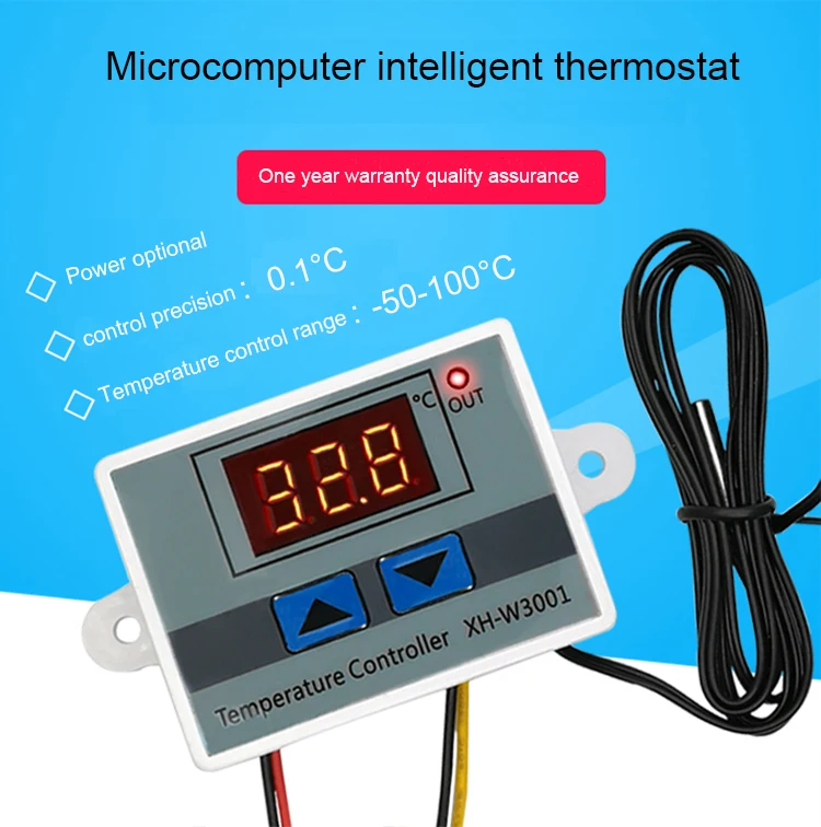 XH-W3001 W3001 Температура контроллер цифровой светодиодный 12 24 110-220 V термометр Thermo коммутатор контроллера зонд Max 10A NTC10K