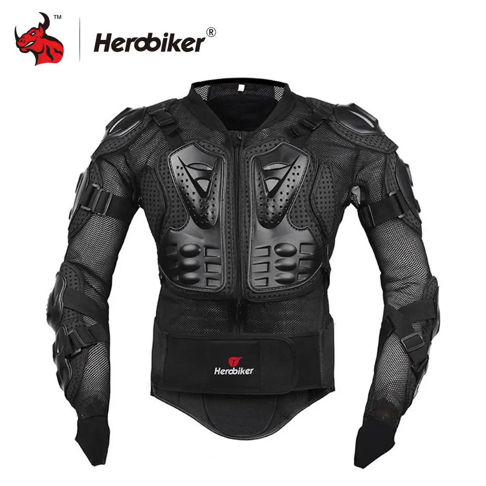 HEROBIKER мотоциклетная Броня Защитная куртка+ шестеренки Шорты Брюки+ защита мотоциклетная наколенник черная мотоциклетная куртка