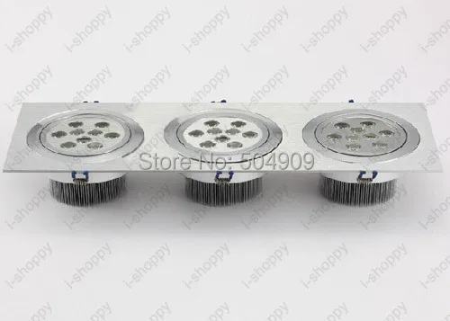 Приглушаемая 27 Вт (3*9 Вт) 27-Искусственная трехголовая Встраиваемая потолочная